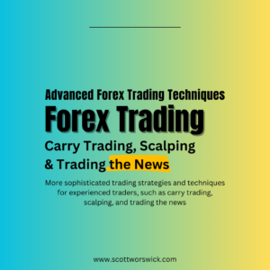 Read more about the article Advanced Forex Trading Techniques: More sophisticated trading strategies and techniques for experienced traders, such as carry trading, scalping, and trading the news