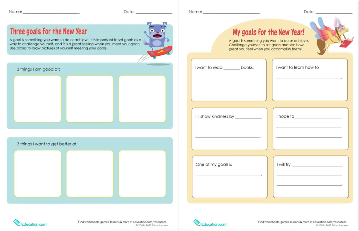 Kickstarting the new year with goal-setting activities