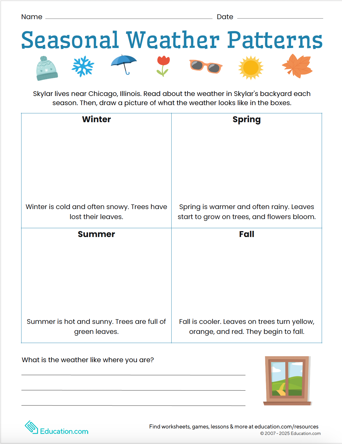 13 cool worksheets for colder days