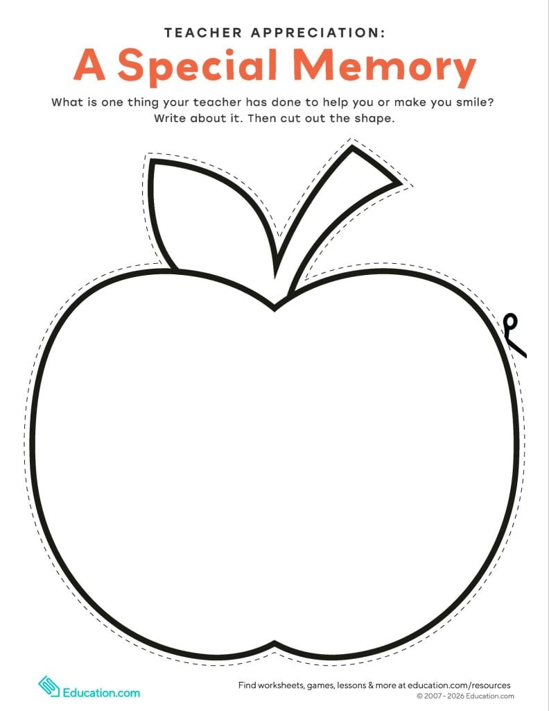 Teacher appreciation week resources for kids to say thanks!